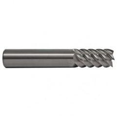 1/8 TuffCut SS 6 Fl High Helix TiN Coated Non-Center Cutting End Mill - Americas Industrial Supply