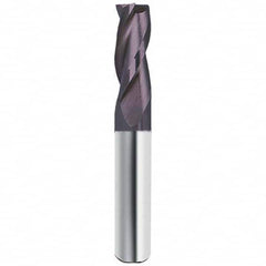 Guhring - 3/4", 1-1/2" LOC, 3/4" Shank Diam, 4" OAL, 3 Flute Solid Carbide Square End Mill - Americas Industrial Supply