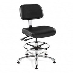 Bevco - 21-1/2 to 31-1/2" High Clean Room Swivel Chair - Americas Industrial Supply