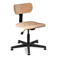 Bevco - 14 to 19" High Adjustable Height Swivel Stool - Americas Industrial Supply