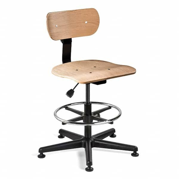 Bevco - 21 to 31" High Adjustable Height Swivel Stool - Americas Industrial Supply