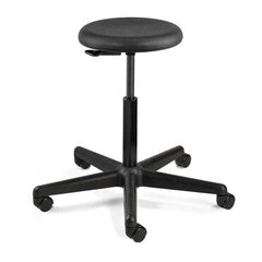 Bevco - Swivel & Adjustable Stools Type: Adjustable Backless Stool Base Type: Nylon - Americas Industrial Supply