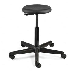 Bevco - Swivel & Adjustable Stools Type: Adjustable Backless Stool Base Type: Nylon - Americas Industrial Supply