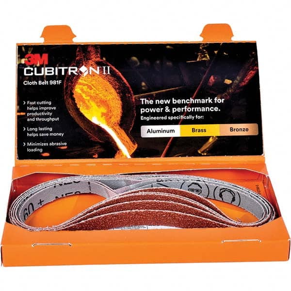 3M - Abrasive Belts Abrasive Type: Coated Belt Width (Inch): 1/2 - Americas Industrial Supply