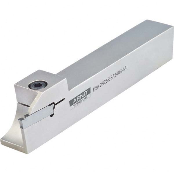 Arno - 0.866" Max Depth, 0.118 to 1.732" Width, External Left Hand Indexable Grooving/Cutoff Toolholder - Americas Industrial Supply