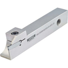 Arno - 1.28" Max Depth, 0.157 to 2.559" Width, External Left Hand Indexable Grooving/Cutoff Toolholder - Americas Industrial Supply