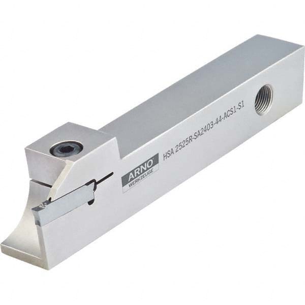 Arno - 1.024" Max Depth, 0.157 to 2.047" Width, External Right Hand Indexable Grooving/Cutoff Toolholder - Americas Industrial Supply