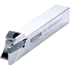 Arno - 0.63" Max Depth, 0.079 to 1.26" Width, External Left Hand Indexable Grooving/Cutoff Toolholder - Americas Industrial Supply