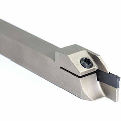 Arno - 0.63" Max Depth, 0.079 to 1.26" Width, External Right Hand Indexable Grooving/Cutoff Toolholder - Americas Industrial Supply
