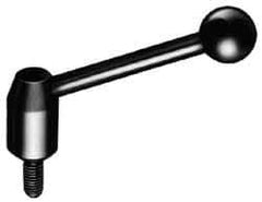 J.W. Winco - 3/8-16, 0.53" Hub Diam, Steel Threaded Stud Adjustable Clamping Handle - Americas Industrial Supply