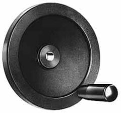 Value Collection - 9.84" Diam, Aluminum Handwheel with Handle - 1.89" Hub Diam - Americas Industrial Supply