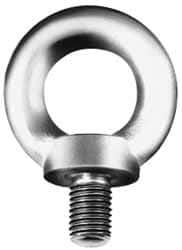 Value Collection - Steel, M36x4.00 Thread, Fixed Lifting Eye Bolt - Fully Threaded, 54mm Shank, 54mm Thread Length, Shoulder - Americas Industrial Supply