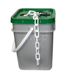 Barrier Rope & Chain; Type: Safety Barrier Chain; Material: Plastic; Color: White; Rope/Chain Material: Plastic; Hook Fitting Material: None; Snap End Material: None; Color: White; Length (Feet): 300.000; 300.00; Overall Length: 300.00