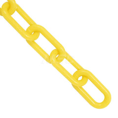 Barrier Rope & Chain; Type: Safety Barrier Chain; Material: Plastic; Color: Yellow; Rope/Chain Material: Plastic; Hook Fitting Material: None; Snap End Material: None; Color: Yellow; Length (Feet): 25.00; 25.000; Overall Length: 25.00