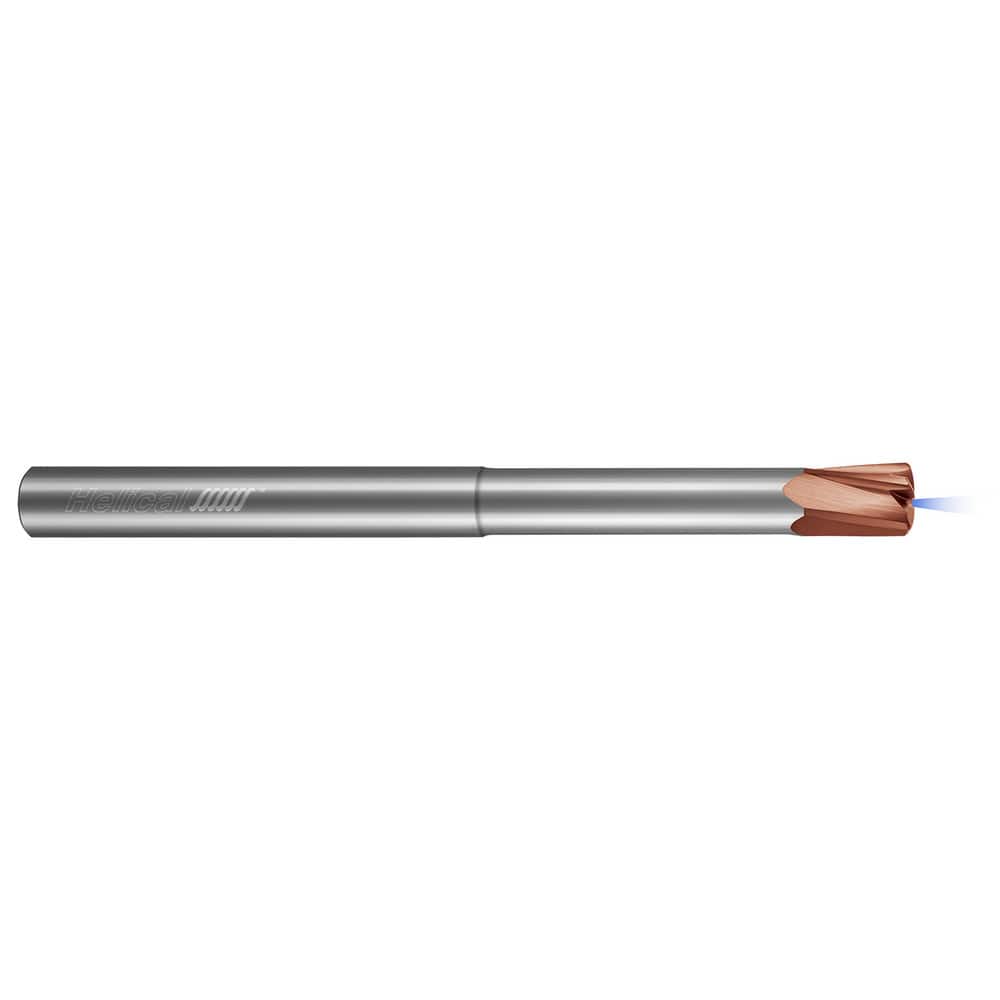 High-Feed End Mills; Mill Diameter (Decimal Inch): 0.2500; Mill Diameter (Inch): 1/4; Program Radius (Decimal Inch): 0.0314; Number of Flutes: 5; Material: Solid Carbide; Finish/Coating: Tplus; Length of Cut (Decimal Inch): 0.2500; Length of Cut (Inch): 0