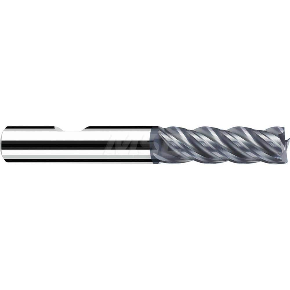 Square End Mill: 0.2362'' Dia, 0.8268'' LOC, 0.2362'' Shank Dia, 2.4803'' OAL, 3 Flutes, Solid Carbide Single End, Polychrom Finish, Spiral Flute, 40 ™ Variable Helix, Centercutting, RH Cut, RH Flute, Series Favora