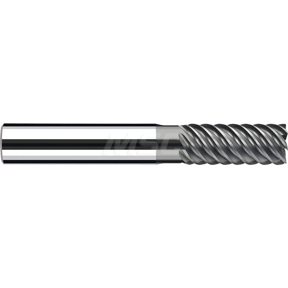 Square End Mill: 0.2362'' Dia, 0.5118'' LOC, 0.2362'' Shank Dia, 2.2441'' OAL, 3 Flutes, Solid Carbide Single End, Polychrom Finish, Spiral Flute, 55 ™ Variable Helix, RH Cut, RH Flute, Series E-Cut