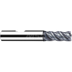 Square End Mill: 0.1969'' Dia, 0.5118'' LOC, 0.2362'' Shank Dia, 2.2441'' OAL, 3 Flutes, Solid Carbide Single End, Polychrom Finish, Spiral Flute, 40 ™ Variable Helix, Centercutting, RH Cut, RH Flute, Series Favora