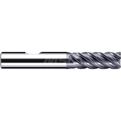 Square End Mill: 0.2362'' Dia, 0.5118'' LOC, 0.2362'' Shank Dia, 2.2441'' OAL, 3 Flutes, Solid Carbide Single End, Polychrom Finish, Spiral Flute, 45 ™ Variable Helix, Centercutting, RH Cut, RH Flute, Series E-Cut