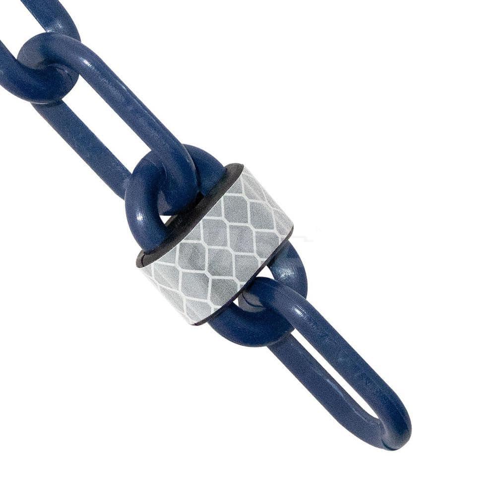 Barrier Rope & Chain; Type: Safety Barrier Chain; Material: Plastic; Color: Cobalt Blue; Rope/Chain Material: Plastic; Hook Fitting Material: None; Snap End Material: None; Color: Cobalt Blue; Length (Feet): 100.00; 100.000; Overall Length: 100.00