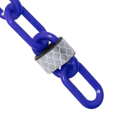 Barrier Rope & Chain; Type: Safety Barrier Chain; Material: Plastic; Color: Traffic Blue; Rope/Chain Material: Plastic; Hook Fitting Material: None; Snap End Material: None; Color: Traffic Blue; Length (Feet): 100.00; 100.000; Overall Length: 100.00