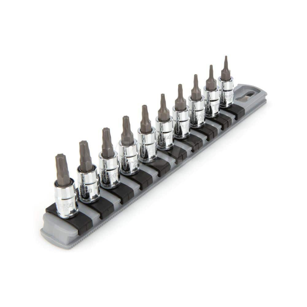 Torx Bit Socket Set: 10 Pc, 1/4″ Drive