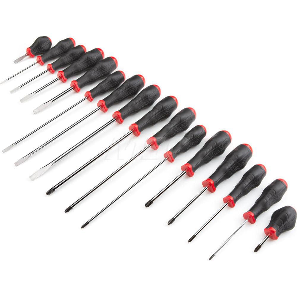 Screwdriver Set: 16 Pc, Phillips & Slotted