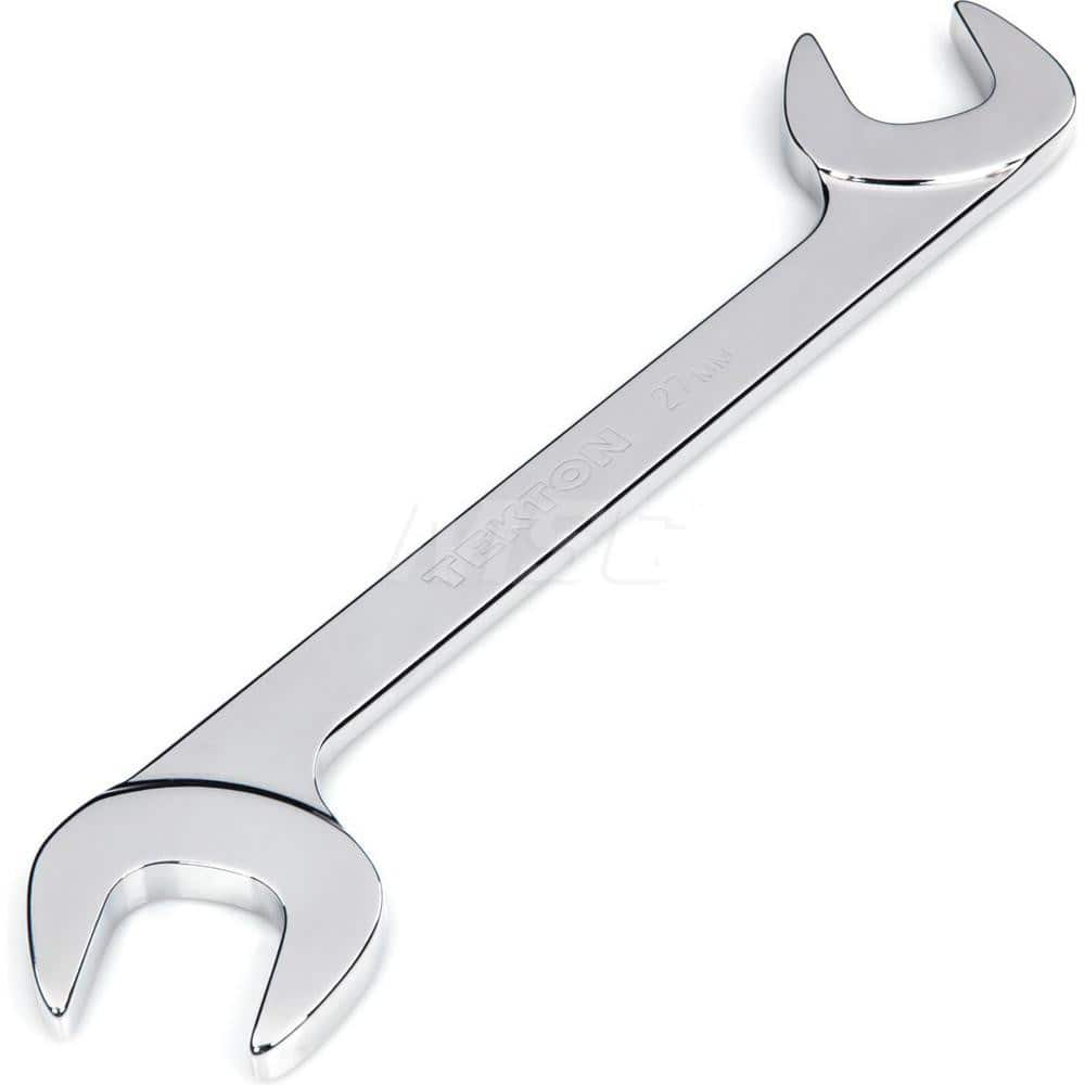 Open End Wrench: Angled & Open End Head, 27 mm Chrome Moly Finish