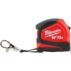 Milwaukee Tool - Tape Measures Length (Feet): 10.00 Width (mm): 13.00 - Americas Industrial Supply