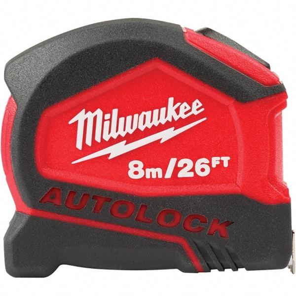 Milwaukee Tool - Tape Measures Length (Feet): 26.00 Width (mm): 27.00 - Americas Industrial Supply