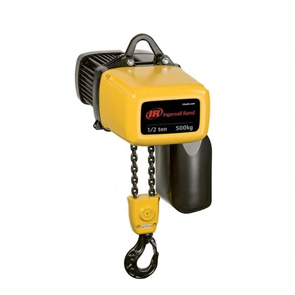 Ingersoll-Rand - Electric Hoists   Type: Electric Chain Hoist    Load Capacity (Ton): 0.5 - Americas Industrial Supply