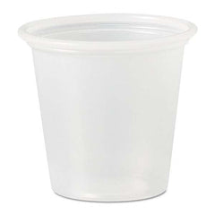 DART - Polystyrene Portion Cups, 1 1/4 oz, Translucent, 2500/Carton - Americas Industrial Supply