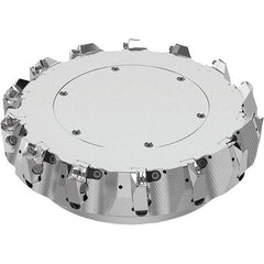 Seco - 250mm Cut Diam, 40mm Arbor Hole, 6mm Max Depth of Cut, 48° Indexable Chamfer & Angle Face Mill - 14 Inserts, SN.. Insert, Right Hand Cut, 14 Flutes, Through Coolant, Series R220.54 - Americas Industrial Supply