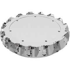 Seco - 315mm Cut Diam, 60mm Arbor Hole, 8mm Max Depth of Cut, 71° Indexable Chamfer & Angle Face Mill - 16 Inserts, SN.. Insert, Right Hand Cut, 16 Flutes, Through Coolant, Series R220.56 - Americas Industrial Supply