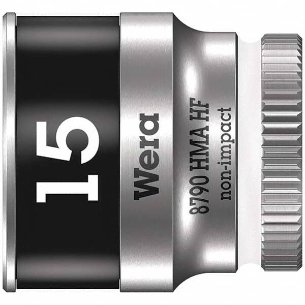 Wera - Hand Sockets Drive Size (Inch): 1/4 Size (mm): 15.0 - Americas Industrial Supply