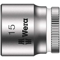 Wera - Hand Sockets Drive Size (Inch): 1/4 Size (mm): 15.0 - Americas Industrial Supply