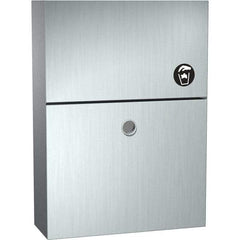 ASI-American Specialties, Inc. - Feminine Hygiene Product Receptacles Material: Stainless Steel Color: Silver - Americas Industrial Supply