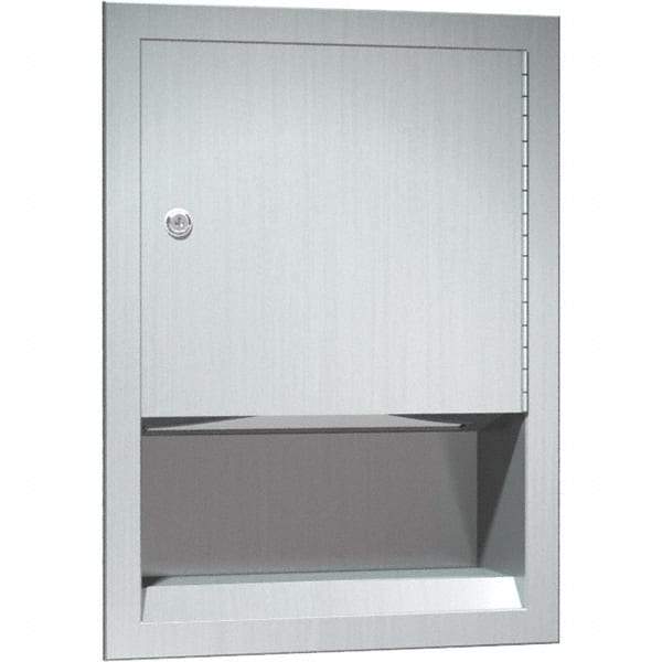 ASI-American Specialties, Inc. - Manual, Stainless Steel Paper Towel Dispenser - 350 C-Fold or 475 Multi-Fold, Silver - Americas Industrial Supply
