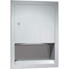 ASI-American Specialties, Inc. - Manual, Stainless Steel Paper Towel Dispenser - 350 C-Fold or 475 Multi-Fold, Silver - Americas Industrial Supply