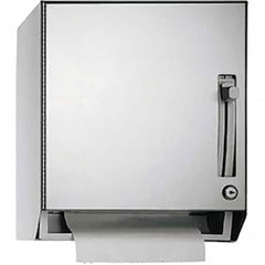 ASI-American Specialties, Inc. - Manual, Stainless Steel Paper Towel Dispenser - 1 Roll with Stub or 1 Roll 8" or 1 Roll 9", Silver - Americas Industrial Supply