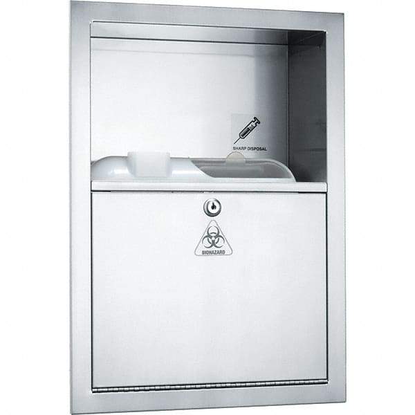 ASI-American Specialties, Inc. - Sharps Container Cabinets : Recessed Color: Silver - Americas Industrial Supply