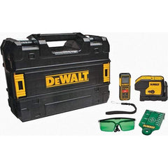 DeWALT - Level Kits Level Kit Type: 3 Spot Laser & Laser Distance Measurer Kit Maximum Measuring Range (Feet): 100 - Americas Industrial Supply