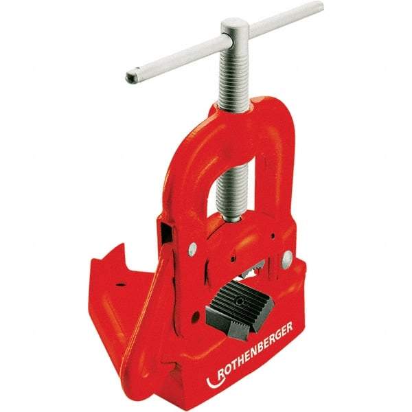 Rothenberger - 1/8" to 4" Pipe Capacity, Hinged Yoke Vise - Americas Industrial Supply