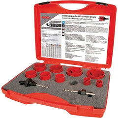 Rothenberger - Hole Saw Kits Minimum Saw Diameter (Inch): 3/4 Maximum Saw Diameter (Inch): 2-1/2 - Americas Industrial Supply