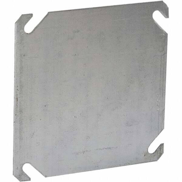 Hubbell-Raco - Steel Electrical Box Flat Cover - Americas Industrial Supply