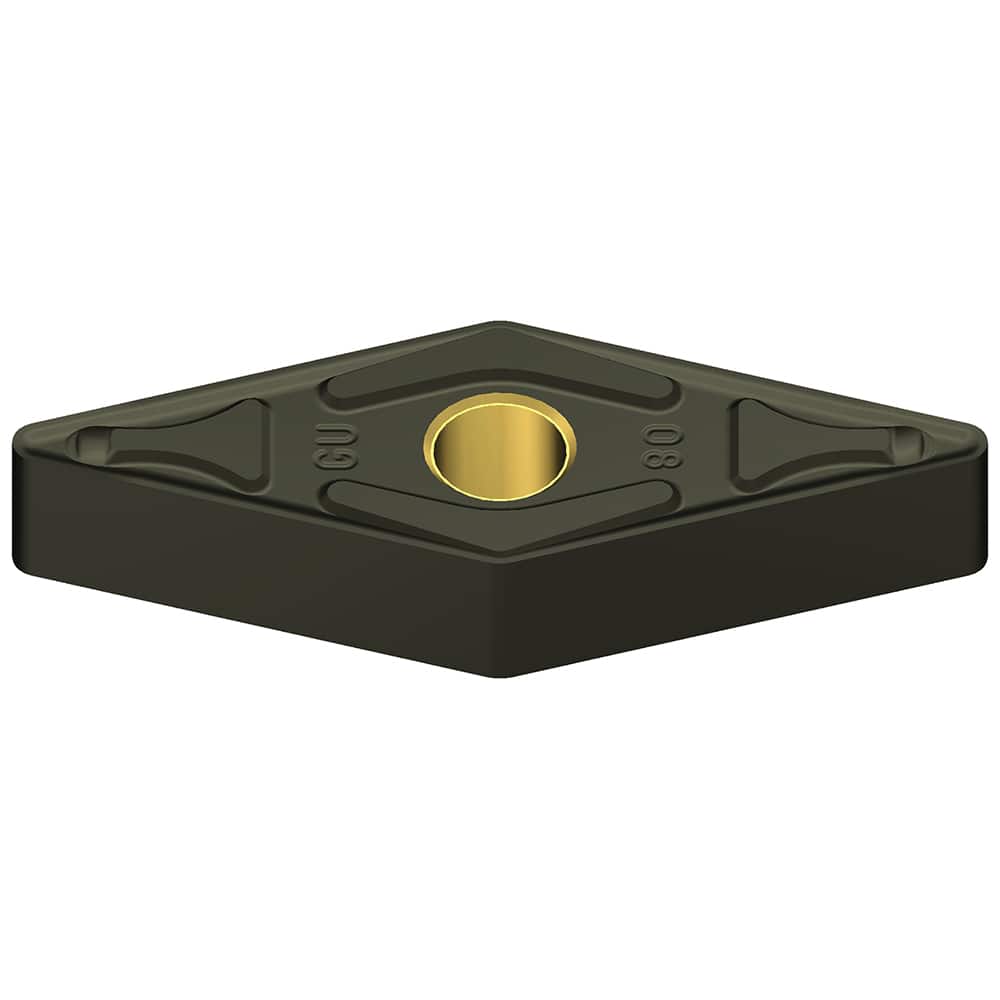 VNMG333ENZ-AC4010K Carbide Turning Insert Al2O3/TiCN Finish, 16.6mm Long, 3/8″ Inscribed Circle, 0.0472″ Corner Radius, 0.1874″ Thick, 35° Included Angle, Series AC4000K