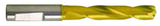 10.8mm Dia. - Carbide HP 5xD Drill-140° Point-Coolant-TiN - Americas Industrial Supply
