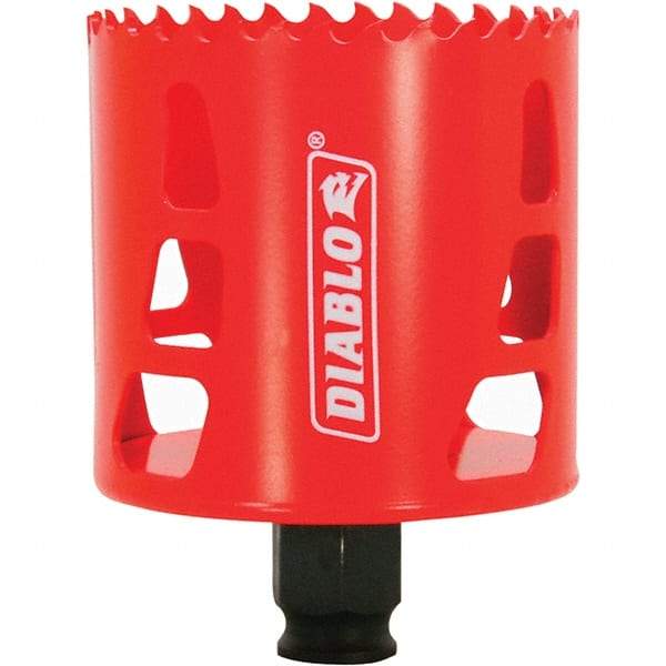 Freud - 2-11/16" Diam, 2-3/8" Cutting Depth, Hole Saw - Bi-Metal Saw, Toothed Edge - Americas Industrial Supply