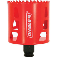 Freud - 2-11/16" Diam, 2-3/8" Cutting Depth, Hole Saw - Bi-Metal Saw, Toothed Edge - Americas Industrial Supply