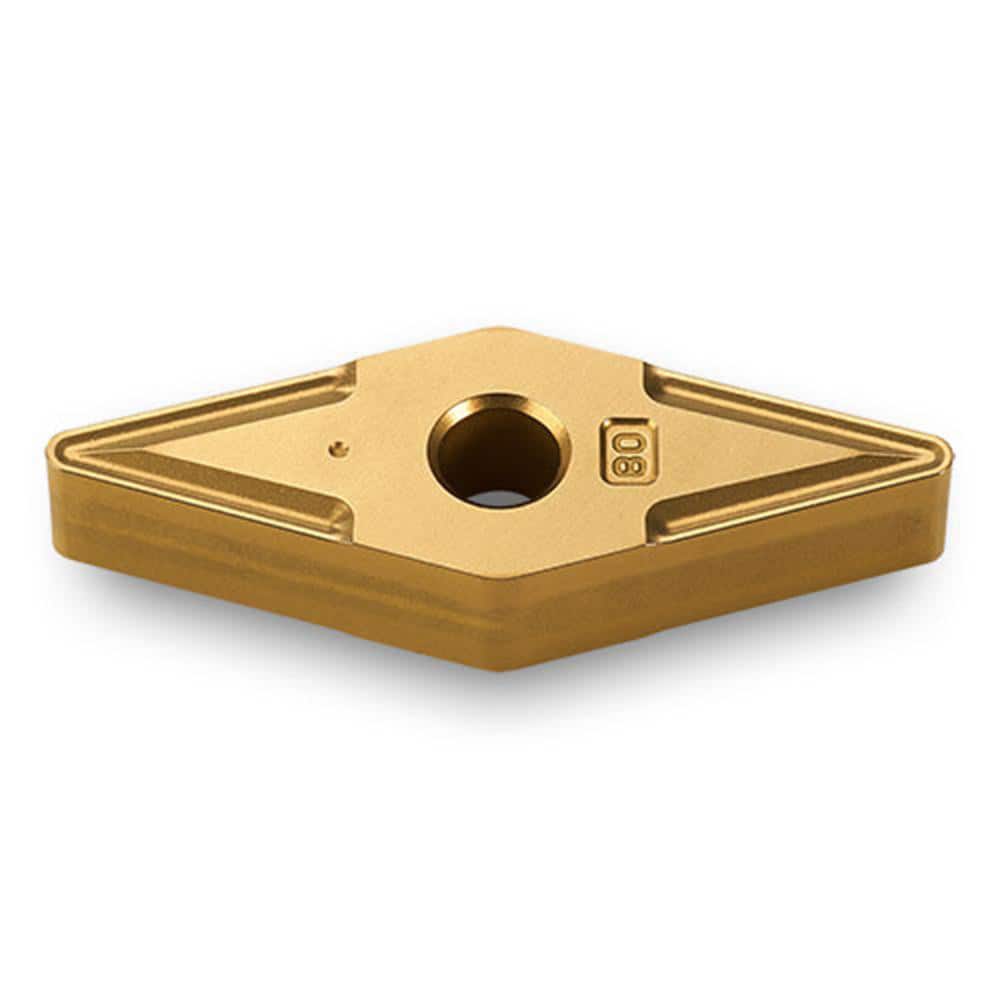 Turning Insert:  VNMG432 TT7015,  Solid Carbide TiCN & Al2O3 Finish,  Neutral,  0.8700″ Long,  1/2″ Inscribed Circle,  0.0310″ Corner Radius,  35.0 &deg N/A Diamond,  Series  VNMG